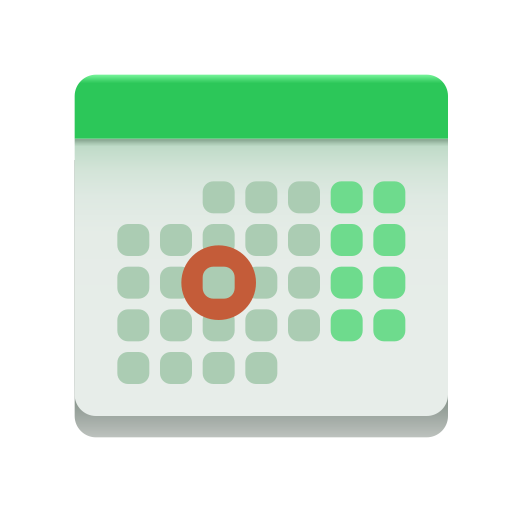 calendar as rendered by Icons8