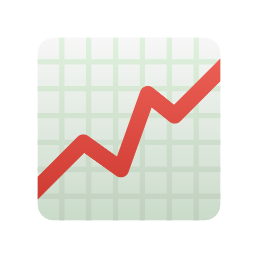chart increasing as rendered by Icons8