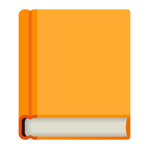 orange book as rendered by Icons8