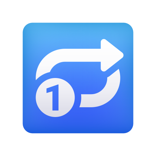 pulsante di ripetizione della riproduzione di una traccia as rendered by Icons8