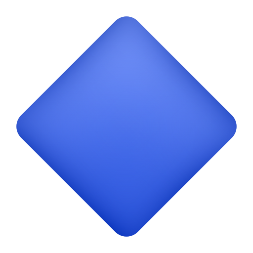 large blue diamond as rendered by Icons8