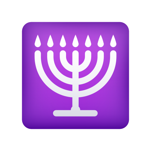 menorah as rendered by Icons8