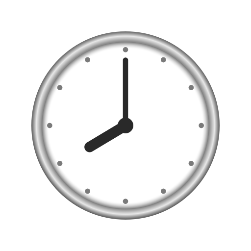 8:00 Uhr as rendered by Icons8