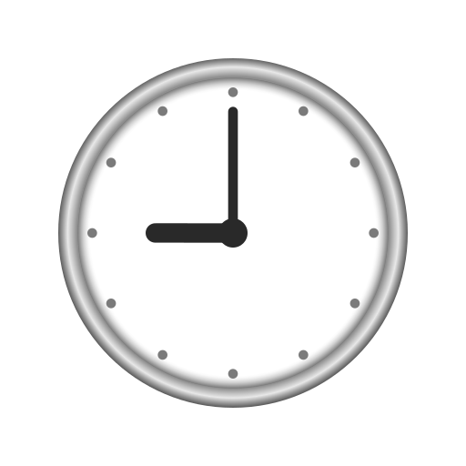 nine o’clock as rendered by Icons8