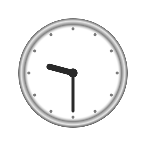 nine-thirty as rendered by Icons8