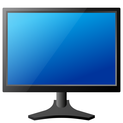 desktop computer as rendered by Icons8
