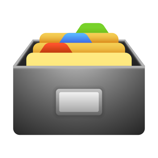 card file box as rendered by Icons8