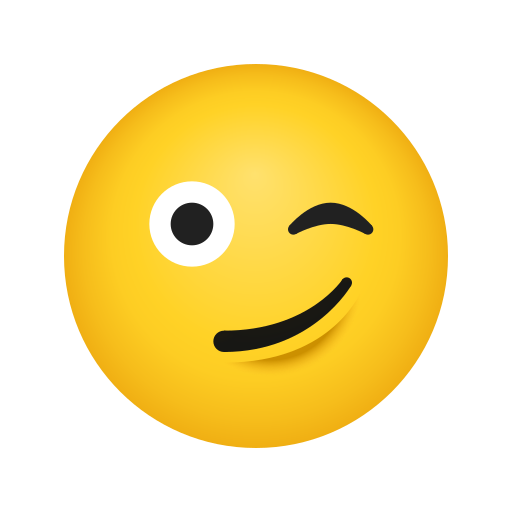zwinkerndes Gesicht as rendered by Icons8