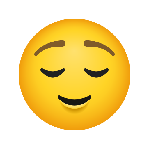 ほっとした顔 as rendered by Icons8