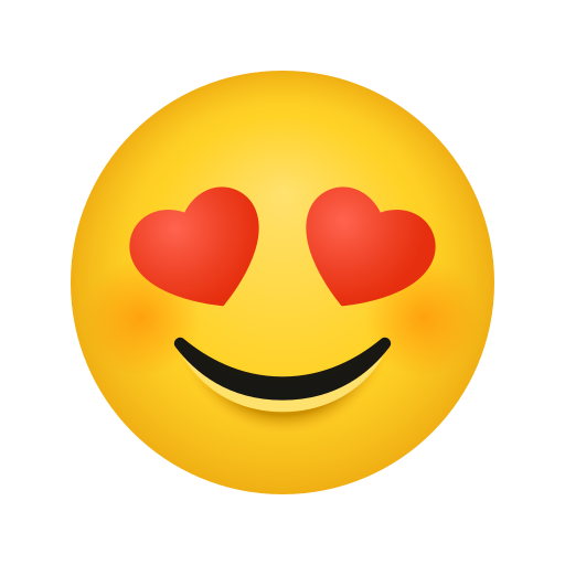 Smiling Face with Heart-Eyes, the design in this release