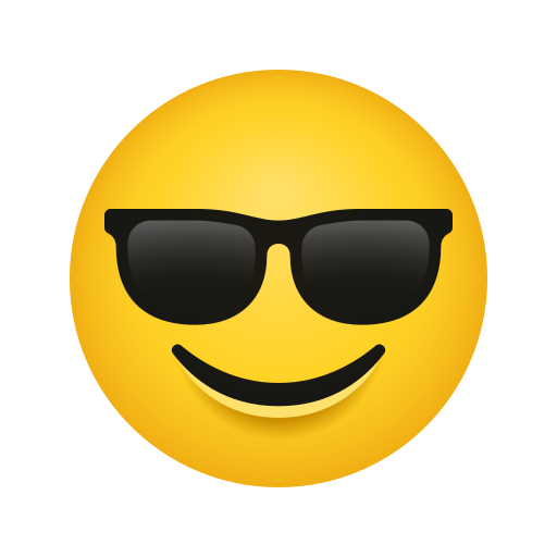 Smiling Face with Sunglasses, the design in this release