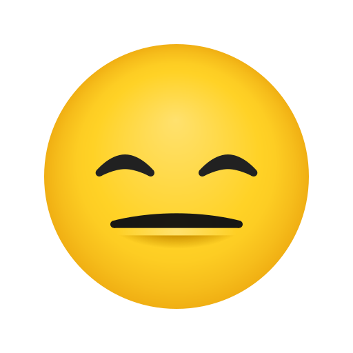 cara sin expresión as rendered by Icons8