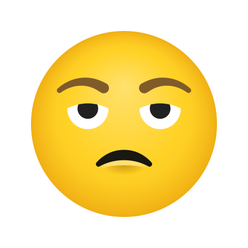 faccina contrariata as rendered by Icons8