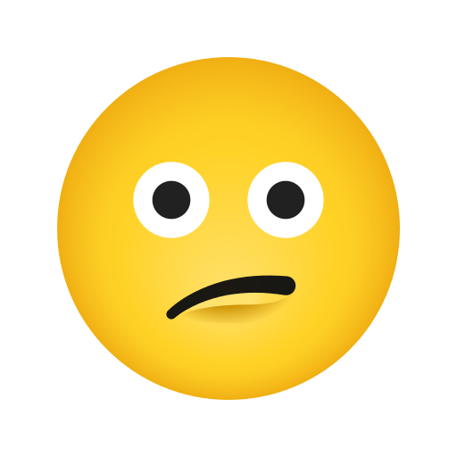 faccina confusa as rendered by Icons8