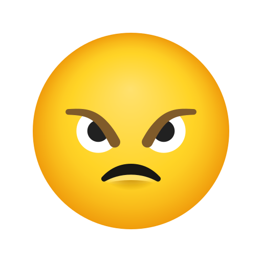 Angry Face as drawn by Icons8 in 14.0