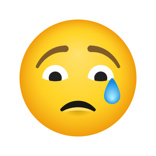 weinendes Gesicht as rendered by Icons8