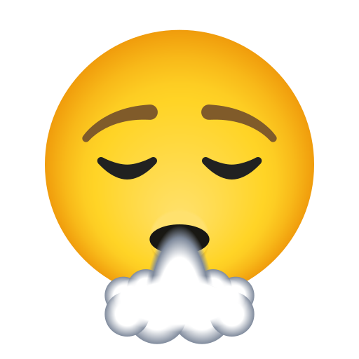 Face Exhaling as drawn by Icons8 in 14.0