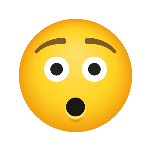 faccina sorpresa as rendered by Icons8