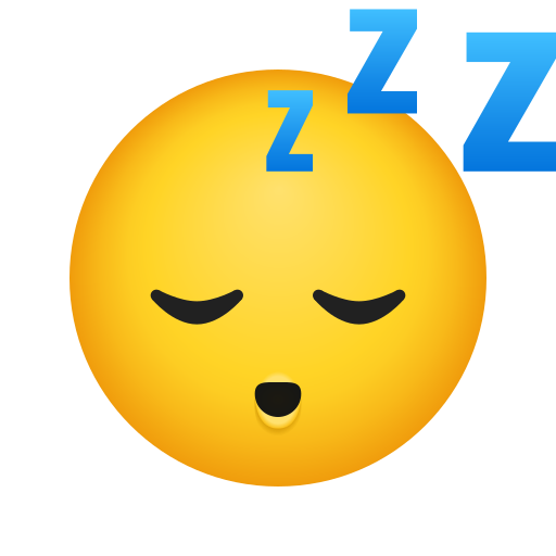 schlafendes Gesicht as rendered by Icons8