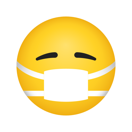 Face with Medical Mask, the design in this release