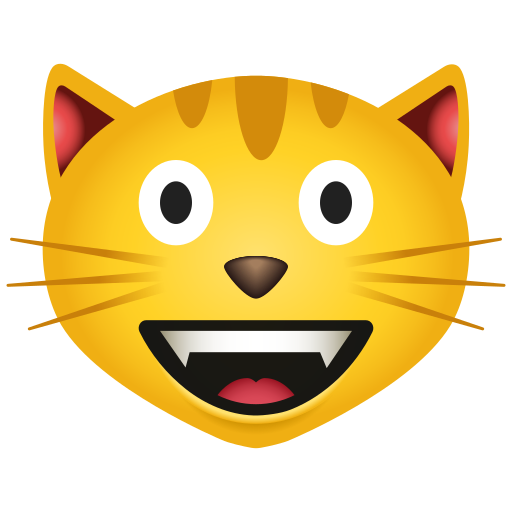gatto che sorride as rendered by Icons8