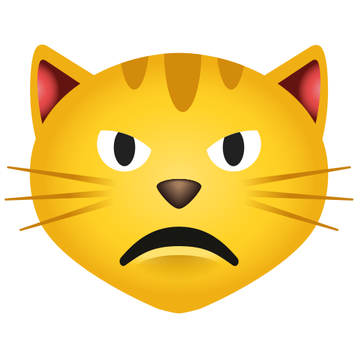 schmollende Katze as rendered by Icons8