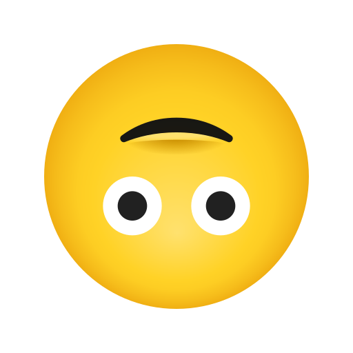 faccina sottosopra as rendered by Icons8