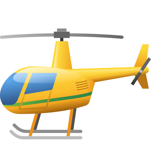 helicopter as rendered by Icons8