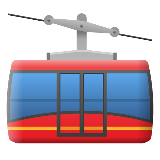 mountain cableway as rendered by Icons8