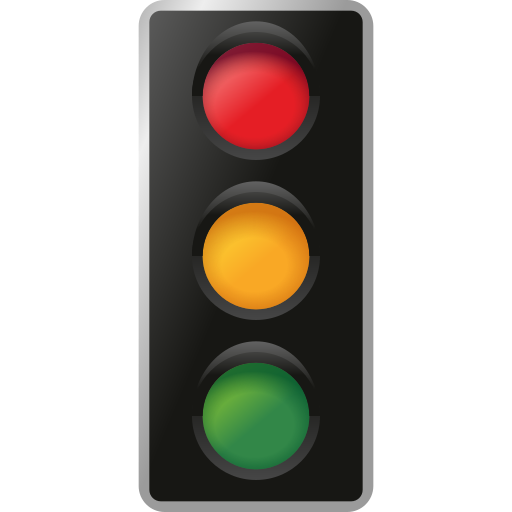 vertical traffic light as rendered by Icons8
