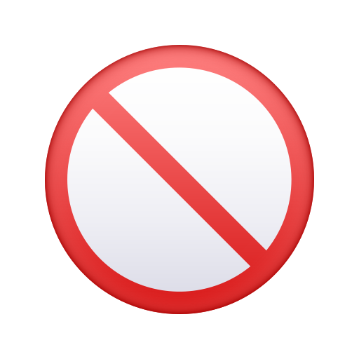 Verboten as rendered by Icons8