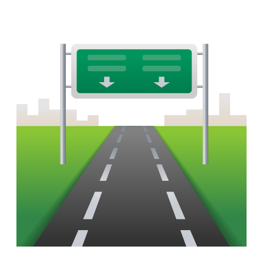 motorway as rendered by Icons8