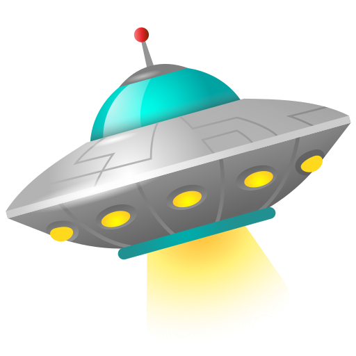 flying saucer as rendered by Icons8