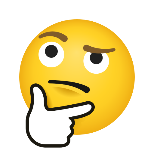 Thinking Face as drawn by Icons8 in 14.0