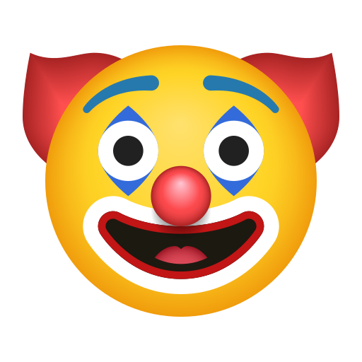 faccina pagliaccio as rendered by Icons8