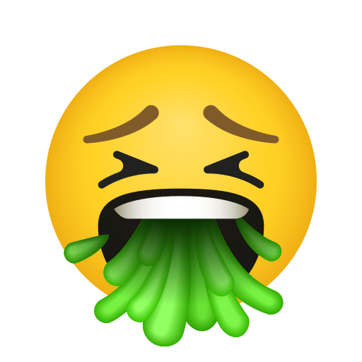 visage qui vomit as rendered by Icons8