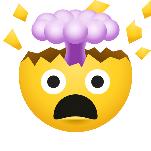 exploding head as rendered by Icons8