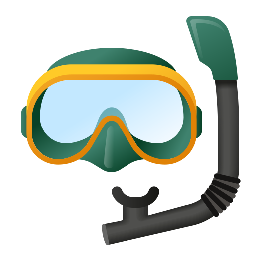 قناع غطس as rendered by Icons8