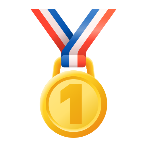 1st place medal as rendered by Icons8