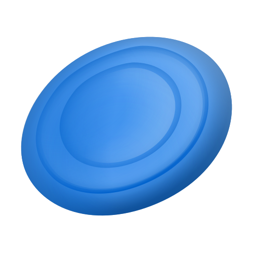 flying disc as rendered by Icons8