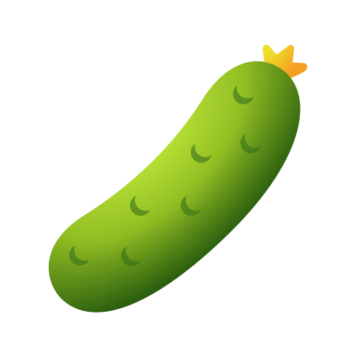 cucumber as rendered by Icons8