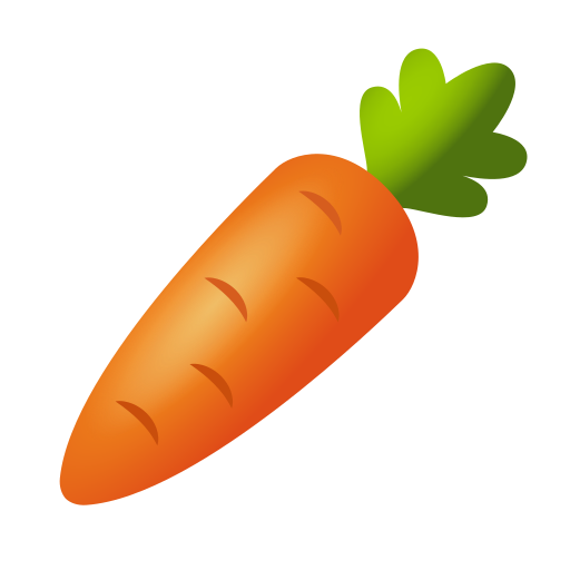 carota as rendered by Icons8