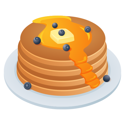 pancakes as rendered by Icons8