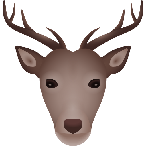 deer as rendered by Icons8