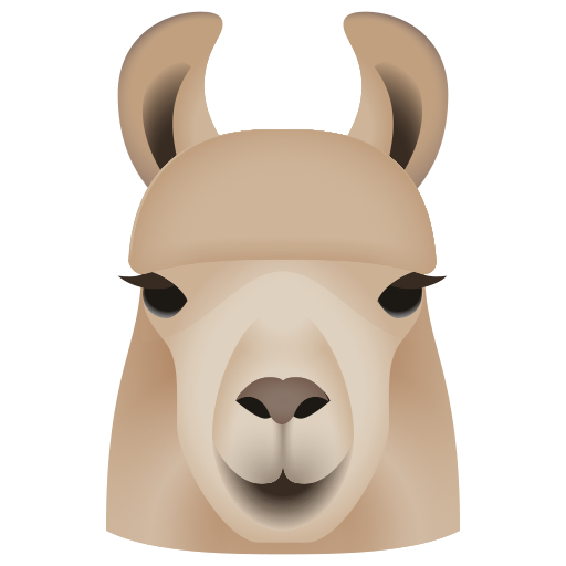 llama as rendered by Icons8