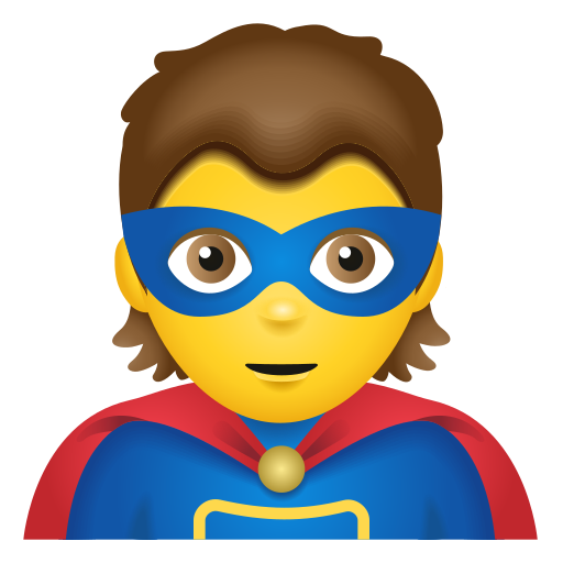 superhero as rendered by Icons8