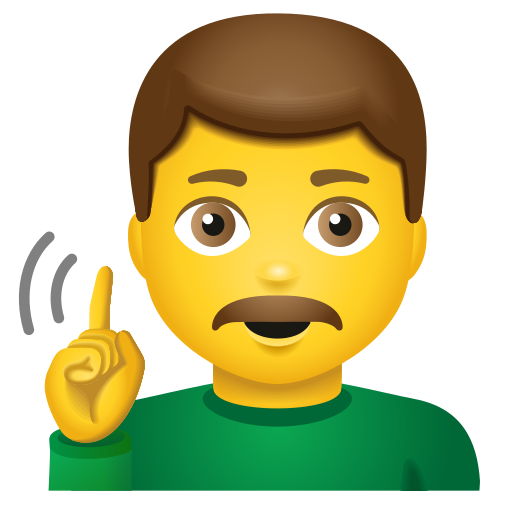 gehörloser Mann as rendered by Icons8