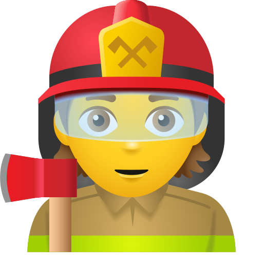 firefighter as rendered by Icons8