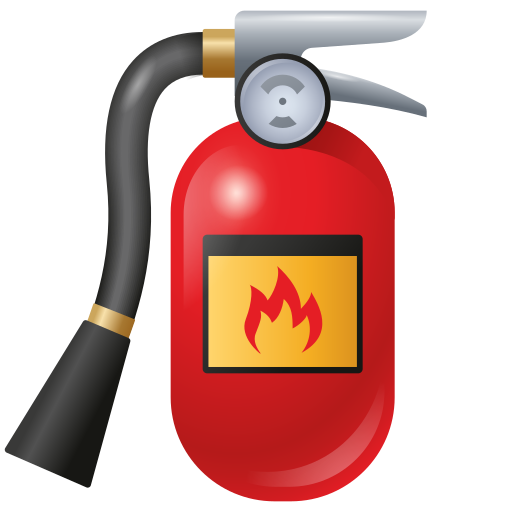 fire extinguisher as rendered by Icons8