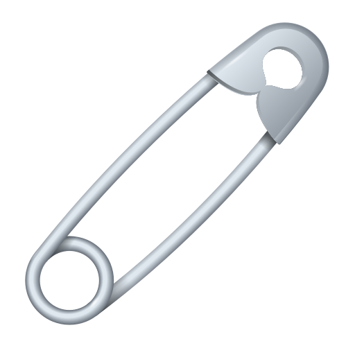 safety pin as rendered by Icons8